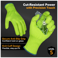 Gants résistants aux coupures XINGYU 15 Gauge HPPE, niveau 5, non enduits, adaptés aux aliments, compatibles avec les écrans tactiles, pour la découpe de fruits, légumes, viande et la cuisine