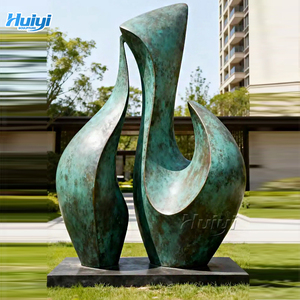 Large Outdoor Metal Craft Copper Sculpture Modern Abstract Special-shaped Bronze Statue