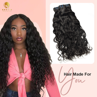 RX HAIR 100% cheveux humains bruts à cuticule alignée tisse des paquets de vague d'eau à double trame bon marché en stock
