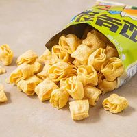 Prix de gros, chips de pommes de terre coréennes Orion, saveur crevettes, 40g, prêtes à manger, texture semi-molle, nourriture soufflée, en-cas exotiques
