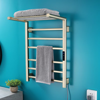 Radiateur de salle de bain chauffant électrique mural intelligent avec thermostat Porte-serviettes de bain et sèche-linge pour hôtels