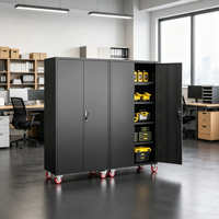 Lemari Penyimpanan Kunci 2 Pintu Desain Modern, Lemari Arsip Kantor, Loker Pakaian, Lemari Baja Metal