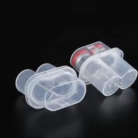 Boîte de rangement rectangulaire en plastique PP transparent épais portable FuYang en gros, avec logo personnalisé, pour flacons de poudre lyophilisée et peptides