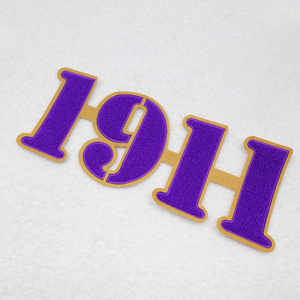 Wholesale American Embroidered 1911 Psi Phi Shield Iron-On Patches for Hat Large Towel African <b>Embroidery</b> Main <b>Material</b> Fabric - Product Image 3