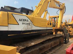 Excavatrice Kobelco SK220 d'occasion, 22 tonnes, pelle d'occasion de haute qualité, pompe hydraulique d'origine japonaise Eaton, entrepôt de Shanghai, mondial - Product Image 2