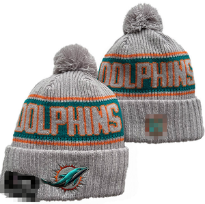 New Style <strong>Miami</strong> <strong>Dolphins</strong> Custom Knit Beanies Football Team Embroidered Winter Beanies Sport Knitted Beanie <strong>Hats</strong> for 32 Teams - Product Image 3