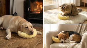 Custom Crescent <b>Cat</b> <b>Plush</b> Dog Toy Soft Curved Squeaky Chew Toy Set for OEM ODM Pet Brand Wholesale Supply - Product Image 4
