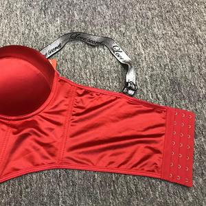 Soutien-gorge femme lisse à armatures, corset à armatures en forme d'arête de poisson, soutien-gorge à décolleté profond, soutien-gorge à imprimé lettres, bralette grande taille, soutien-gorge élégant pour la poitrine - Product Image 4