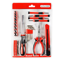 Juego de Herramientas Domésticas Personalizado de 7 Piezas: Destornillador, Cinta Métrica, Llave Allen, Cuchillo Multiusos, Alicates, Cinta Métrica, Estuche Doble Burbuja S