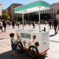 Camion de bar mobile 2025 pour la vente de bière et de glaces, chariot en fibre de verre et acier inoxydable, remorque de cuisine pour hot-dogs, pizzas et café
