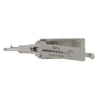 Outil LISHI 2-en-1 HD74 HD75 argenté pour la lecture et le déverrouillage des clés de moto et de voiture