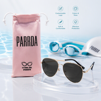 Sac réutilisable en microfibre pour lunettes de natation et bijoux avec cordon de serrage et pelliculage mat