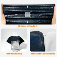 Demandez un échantillon gratuit de tissu tricoté en spandex Mystique respirant, extensible dans les quatre sens, pour maillots de bain, robes de soirée et justaucorps