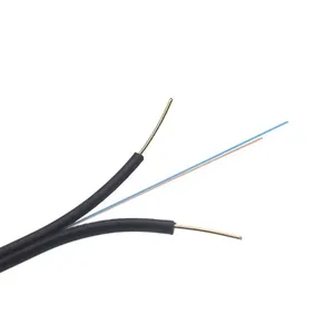 Cabo de fibra óptica GJXH para exterior de 2 núcleos, cabo de fibra óptica de gota FTTH de modo único 9/125 2*3mm