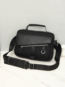 Sac messager en PU pour homme, neuf, avec fermeture éclair et bandoulière réglable, pour usage quotidien, sac à bandoulière imperméable, vente en gros - Product Image 6