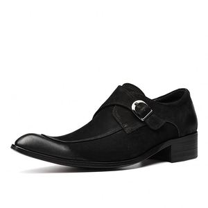 Chaussures en cuir pour hommes les plus vendues – Style professionnel tendance, bout pointu, polyvalentes, confortables et légères - Product Image 1