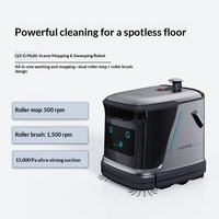 Q3-G Robot Pembersih Lantai Komersial Dalam Ruangan, Mesin Cuci Lantai, Penyedot Debu, dan Pel Semprot Cerdas All-in-One dengan Sensor LiDAR, Kapasitas Debu 2L