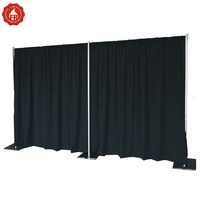 Panneaux de toile en velours ignifuge pour salons professionnels, fêtes, événements, théâtres