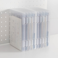 Boîtes de rangement en plastique A5 personnalisées pour le bureau, l'école et les accessoires de fournitures