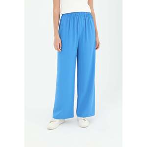 Pantalon large taille haute pour femme - 18103PNT - BLEU - Product Image 4