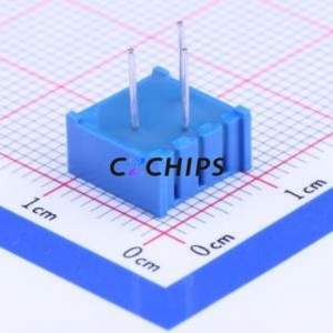 Resistencia Ajustable/Potenciómetro 3386P-1-202LF, Componente de Orificio Pasante (THT)-3P, 9.5x9.5mm, Resistencia de 2kOhm, 10% - Product Image 2