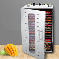 Déshydrateur alimentaire commercial à 16 plateaux pour fruits et légumes, machine de déshydratation industrielle pour fruits, machine de séchage alimentaire
