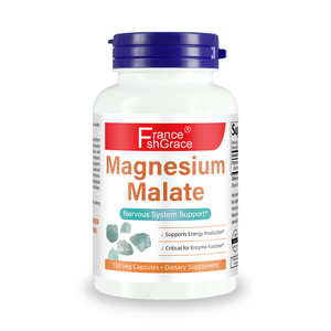 Fabricante Mayorista de Suplemento de Malato de Magnesio para el Sistema Nervioso y Apoyo Energético, 180 Cápsulas Vegetales de Malato de Magnesio - Product Image 1