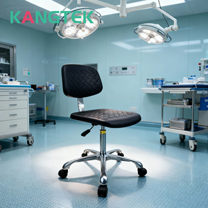 Kangtek Có Thể Điều Chỉnh Chống-Tĩnh PU Da Trường Phòng Thí Nghiệm Tùy Chỉnh Ghế Công Nghiệp Nha Khoa Ghế Phòng Sạch Phòng Thí Nghiệm - Product Image 1