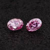 Pierres de Moissanite Synthétiques de Couleur Rose de Luxe en Promotion, Diamants VVS en Moissanite, Bijoux en Moissanite