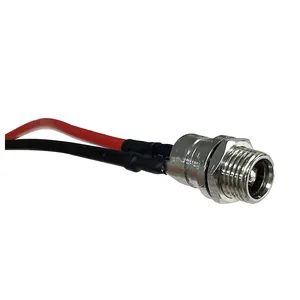 Conector de alimentación de CC de montaje en panel con cable de conexión de cable de
