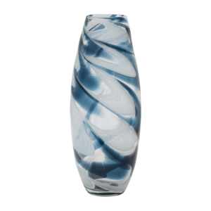 Vaso in vetro con motivo a spirale, vaso decorativo per fiori, per soggiorno, casa, cucina, camera da letto, ufficio - Product Image 2