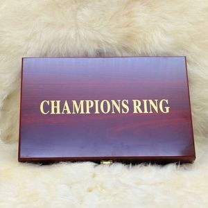 Customizable Logo 35-Piece <strong>Ring</strong> <strong>Box</strong> Lockable <strong>Championship</strong> and Baseball <strong>Ring</strong> <strong>Display</strong> Case Jewelry Container - Product Image 5