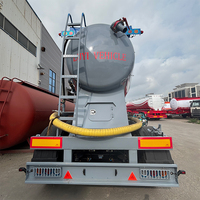 Semi-remorque citerne à suspension pneumatique 5 essieux robuste pour le transport de ciment et de matériaux en vrac secs