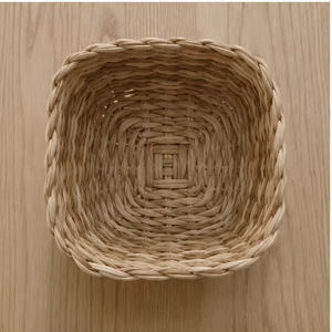 Handwoven Water Hyacinth <b>Storage</b> <b>Basket</b> Natural <b>Wicker</b> Organizer Bowl for Home Decor Kitchen Countertop and Tabletop <b>Storage</b> - Product Image 2