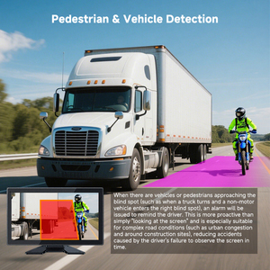 <span class=keywords><strong>Buena</strong></span> <span class=keywords><strong>calidad</strong></span> 4 canales BSD AI Truck Camera 10,1 pulgadas 4CH Monitor 4G GPS CMSV6 APP Truck DVR - Product Image 4
