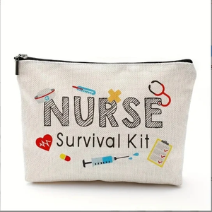 Bolsa de Lona de Algodón con Cierre Personalizada y Ecológica para Lápices - Product Image 1