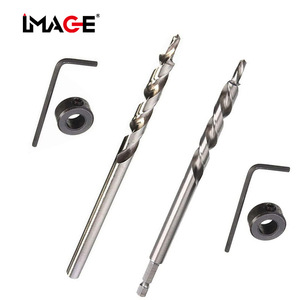 Broca escalonada Image Woodworking de 9.5 mm a 4.3 mm con acabado brillante en espiral para perforaciones suaves - Product Image 1