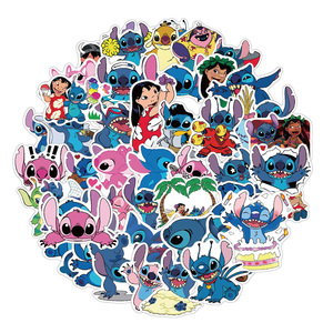 Belle bande dessinée mignon point ange <span class=keywords><strong>Lilo</strong></span> autocollants bricolage décoration téléphone bouteilles cahier bagages étanche étiquette autocollants jouet pour enfants - Product Image 2