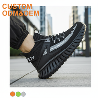 Chaussures de sécurité respirantes neuves OEM pour agents de sécurité, chaussures de travail d'usine, anti-écrasement, bottes de sport d'hiver unisexes en daim et toile