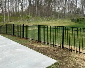 Alluminio metallo picchetto recinzione ornamentale in acciaio zincato battuto Guardrail pannelli di recinzione giardino