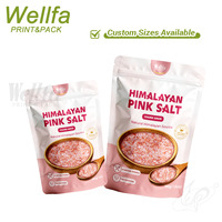 Sachet Doypack refermable à fermeture éclair en PE blanc de qualité alimentaire, haute barrière, pour épices, assaisonnements et sel de cuisine, 500g 1kg