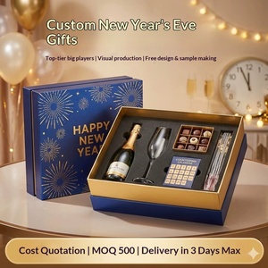 Custom <b>White</b> Card Hot Stamped <b>Gift</b> <b>Boxes</b> for New Year, Factory Direct Small Batch Fast Sampling - Product Image 5