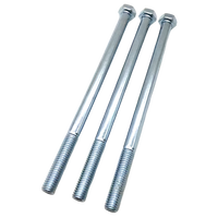 Vis hexagonales à filetage complet en acier au carbone de grade 8.8, zinguées bleu et blanc, galvanisées M4 M5 M6 M8 M10 M12 M14 M16-M24