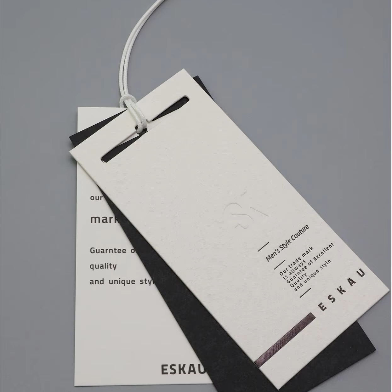 Fashion Brand Customized High Quality Waterproof Paper Hang Tags Labels for Clothing Accessories
