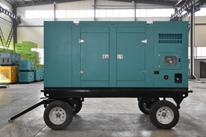 Generador Diésel Silencioso Móvil de 50 kVA 100 kVA con ATS para Obras de Construcción, Portátil, Trifásico, para Exteriores, con Certificación ISO CE - Product Image 6