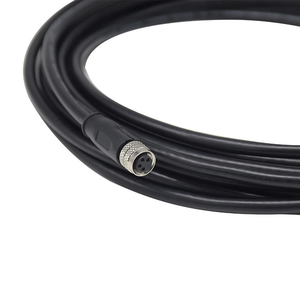 Circular Connector M8 4 Pines A Code Power Electrical Cable Wiring Harness Straight Female Plug shielded Waterproof Connector - Product Image 1