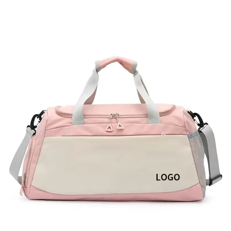 Custom Travel Luggage Duffle Bag Weekender Overnight Bag Women Large Gym Bag with Shoe Compartment Wet Pocket