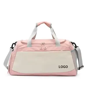 Custom Travel Luggage Duffle Bag Weekender Overnight Bag Women Large Gym Bag With Shoe Compartment Wet Pocket