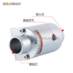 Générateur de convoyeur à vide ZH10 20 30 40-B-x185, alimentateur pneumatique, amplificateur d'air d'aspiration en alliage d'aluminium pour machines - Product Image 2