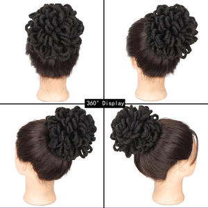 เดรดล็อคแอฟโฟร่วิกผมสังเคราะห์,คลิปถักเปียผมหางม้าหางม้าผูกเชือกแบบพองสูงหางม้า - Product Image 6